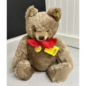 Vintage Steiff 0202/41 Brown Teddy Bear Mohair Jointed Bear 15" Made In Austria
